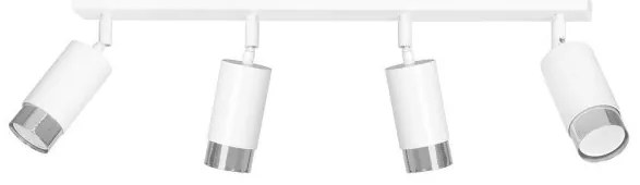 Σποτ Φωτιστικό Οροφής 4xGu10 Ατσάλι HIRO Made in Poland Emibig-962/4-Λευκό 962/4