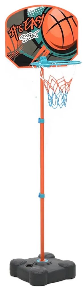 vidaXL Σετ Παιδικής Μπασκέτας Φορητή Ρυθμιζόμενη 109-141 εκ.