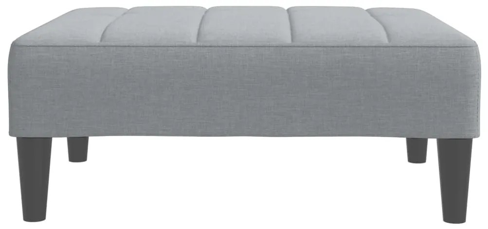 vidaXL Υποπόδιο Ανοιχτό Γκρι 77x55x31 εκ. Υφασμάτινο