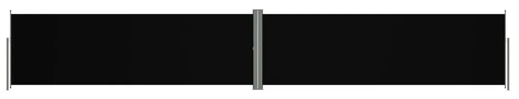 Διαχωριστικό Βεράντας Συρόμενο Μαύρο 160 x 1000 εκ. - Μαύρο