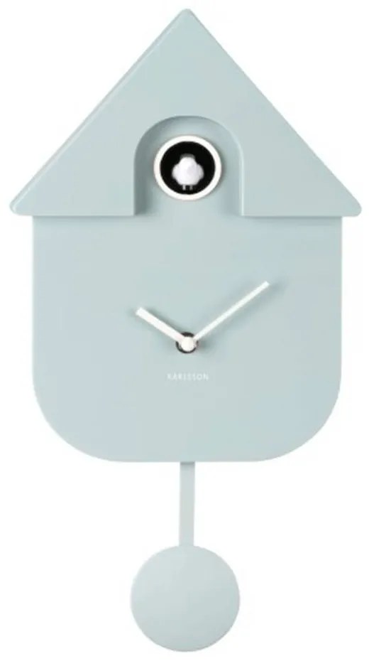 Ρολόι Τοίχου KA5768LB Modern Cuckoo Light Blue Karlsson Plastic
