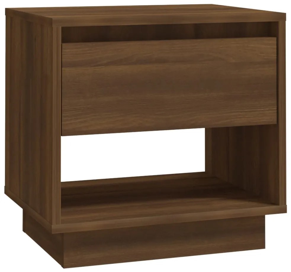 vidaXL Κομοδίνο Χρώμα Καφέ Δρυς 45 x 34 x 44 εκ. από Μοριοσανίδα