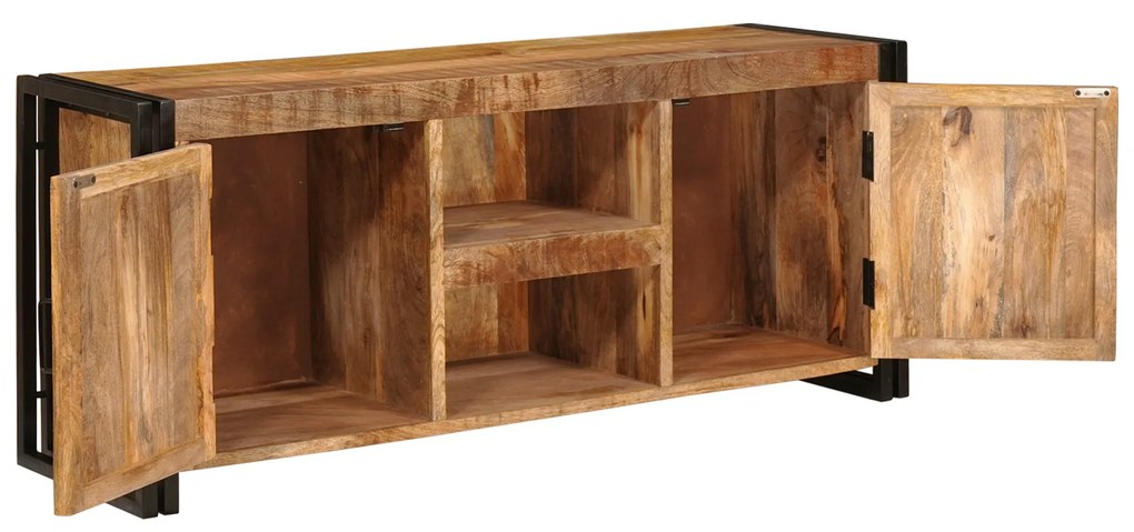 vidaXL Ντουλάπι TV Καστανό 120 x 30 x 50 cm Στερεό τραχύ ξύλο μάνγκο