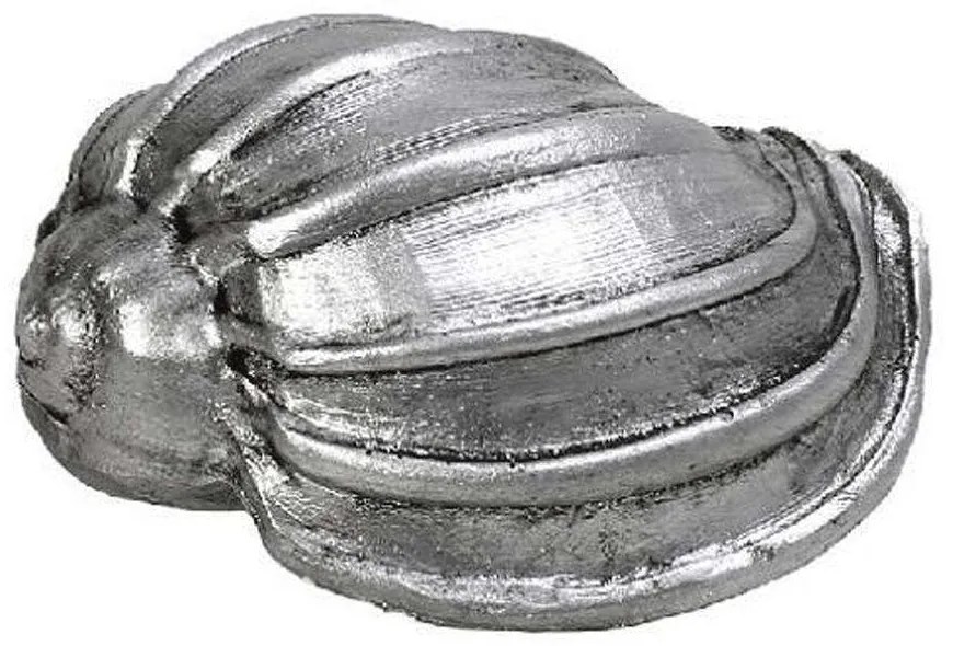 Διακοσμητικό Κοχύλι MT2734K6 7x4,2x3cm Silver Espiel Polyresin