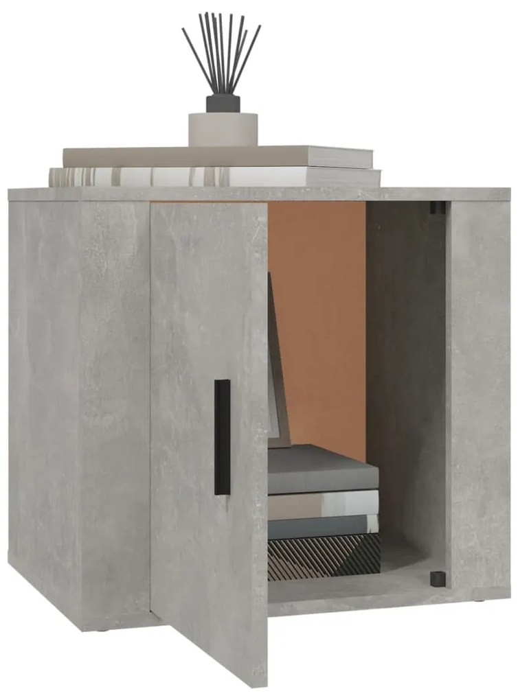 vidaXL Κομοδίνα 2 τεμ. Γκρι Σκυροδέματος 50x39x47 εκ.
