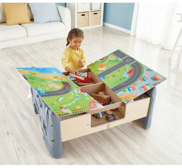 Μεγάλος Σιδηρόδρομος-70Τεμ. Railway Train &amp; Table Set Hape