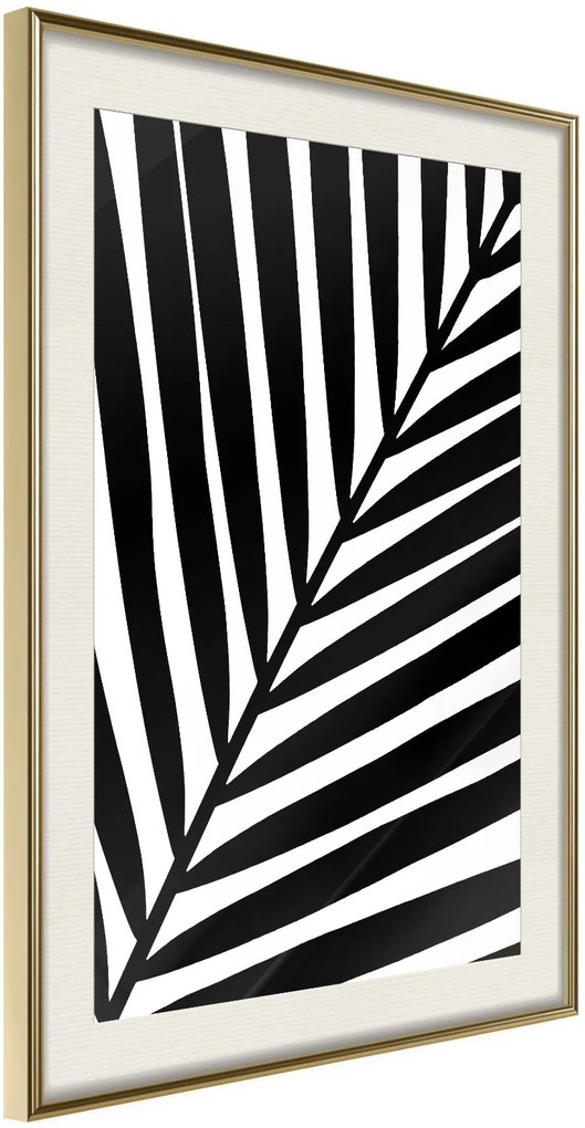 Αφίσα - Black Palm - 40x60 - Χρυσό - Με πασπαρτού