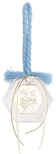 Beauty Home ΚΡΕΜΑΣΤΟ ΠΟΛΥΓΩΝΟ ΚΕΡΑΜΙΚΟ ΜΕ PLEXI MY 1st CHRISTMAS ΓΑΛΑΖΙΟ