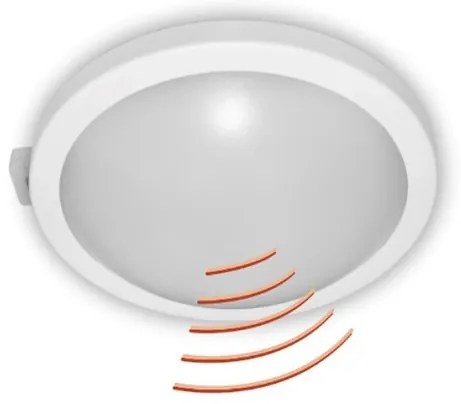 Χελώνα Φωτιστικό Τοίχου-Οροφής LED 15W Λευκό Ανιχνευτής Κίνησης 21-21315710 Lumen-21-21315710-Λευκό 21-21315710