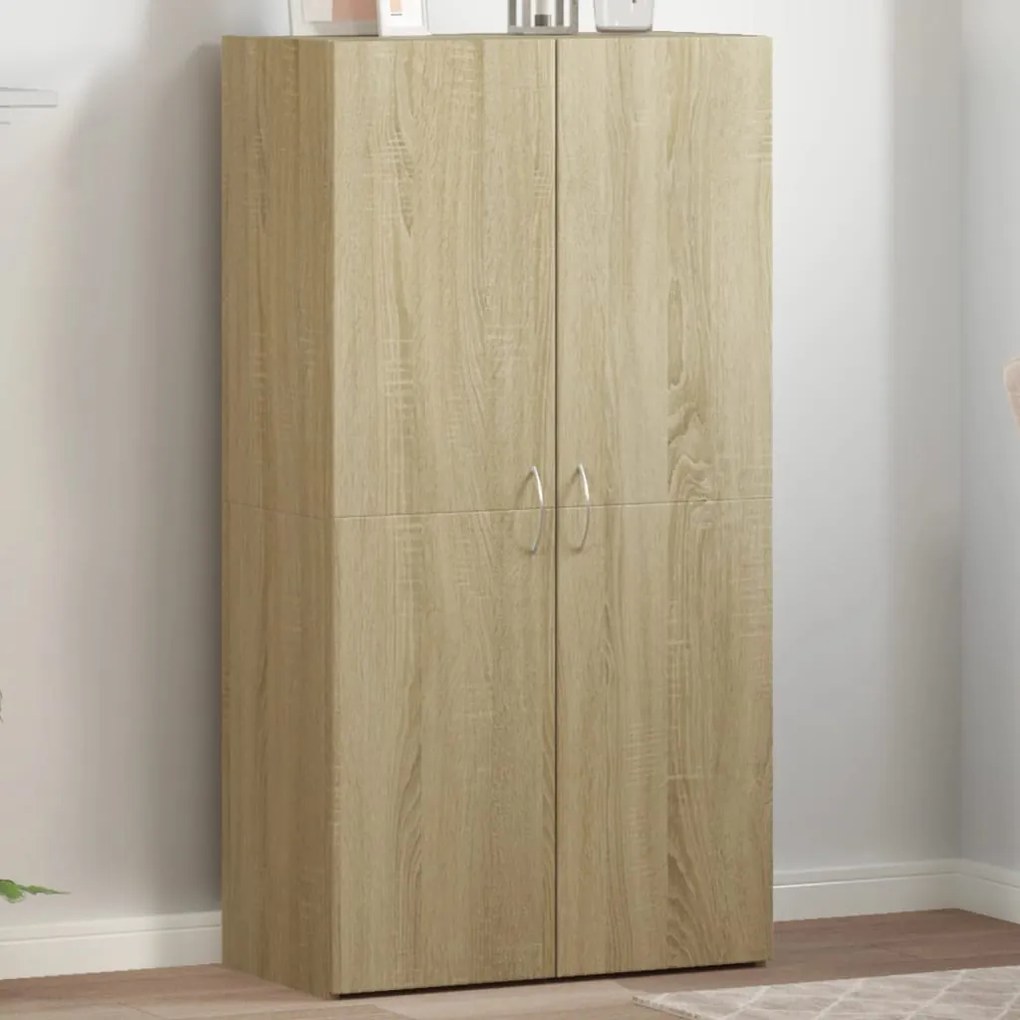 vidaXL Αρχειοθήκη Sonoma Δρυς 60x32x115 εκ. από Επεξεργασμένο Ξύλο