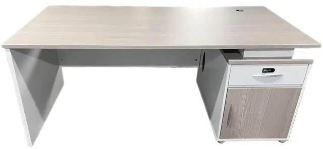 Γραφείο εργασίας Armadi με ντουλάπι σε Sonoma - Λευκό 140x70x75εκ 140x70x75 εκ.