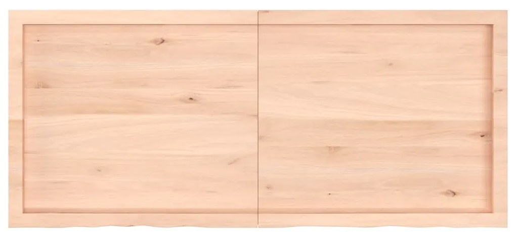 vidaXL Επιφάνεια Τραπεζιού 140x60x(2-4)εκ Ακατέργαστο Μασίφ Ξύλο Δρυός