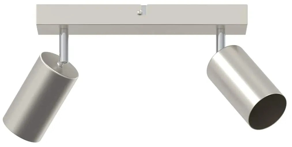 vidaXL Σποτ οροφής Βουρτσισμένο νικέλιο 26 x 5.5 x 16.5 εκ Ατσάλι