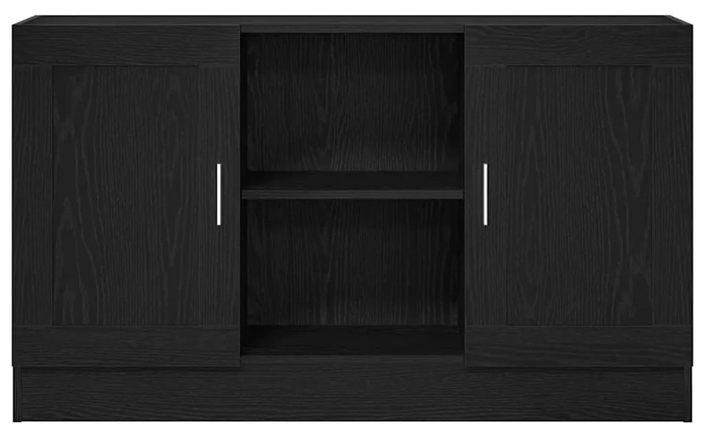 vidaXL Πλαϊνό γραφείο Μαύρη Οξυά 120 x 30,5 x 70 εκ Επεξεργασμένο ξύλο