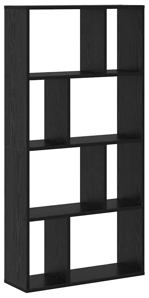 vidaXL Βιβλιοθήκη Μαύρη δρυς 60 x 20 x 120 εκ Επεξεργασμένο ξύλο