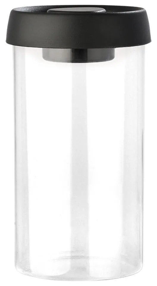 ESTIA ΔΟΧΕΙΟ ΑΠΟΘΗΚΕΥΣΗΣ ΚΕΝΟΥ ΑΕΡΟΣ ΓΥΑΛΙΝΟ 900ml ΜΕ ΚΑΠΑΚΙ ΜΑΥΡΟ