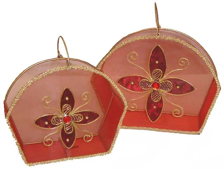 Set/2 Χριστουγεννιάτικα Καλάθια Κόκκινα 251609