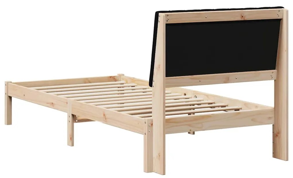 vidaXL Σκελετός Κρεβατιού Καφέ 90 x 190 cm Στερεά ξυλεία πεύκου