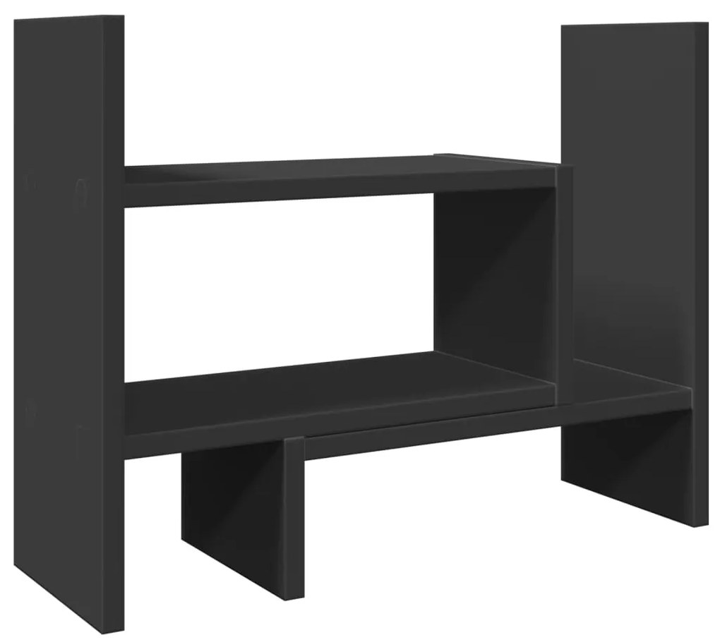 vidaXL Έπιπλο Οργάνωσης Γραφείου Μαύρο 38,5x17x39 εκ. Επεξ. Ξύλο