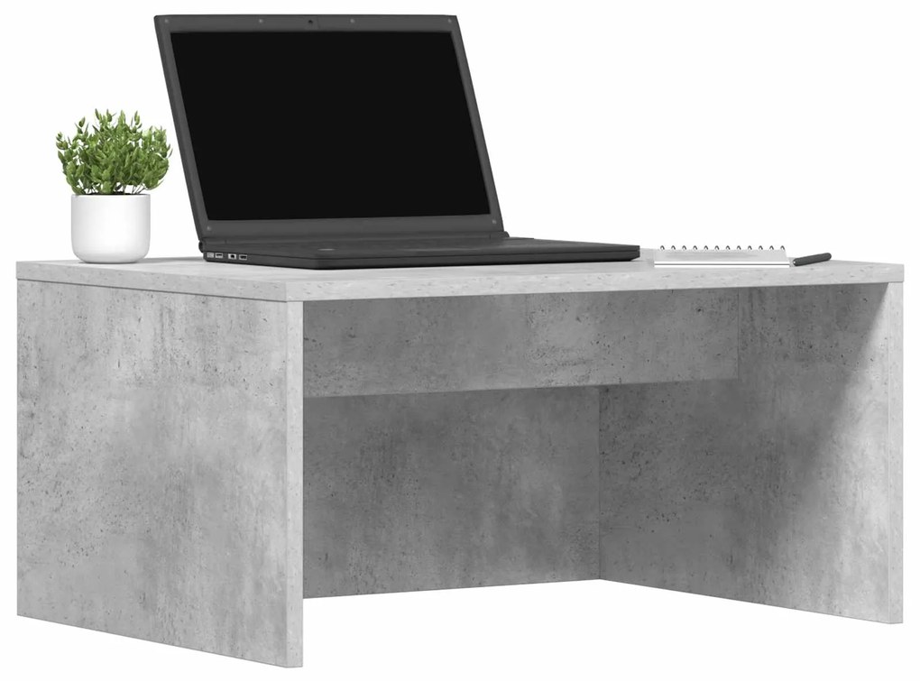 vidaXL Επιτοίχιο γραφείο Επιτοίχιο Σκυρόδεμα Γκρι 60 x 45 x 30 cm