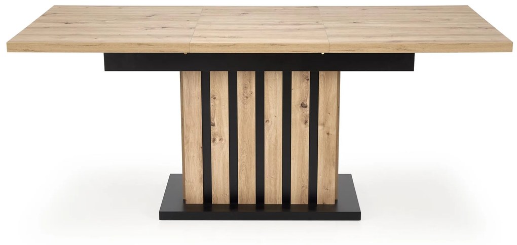 LAMELLO extension table, artisan oak / black