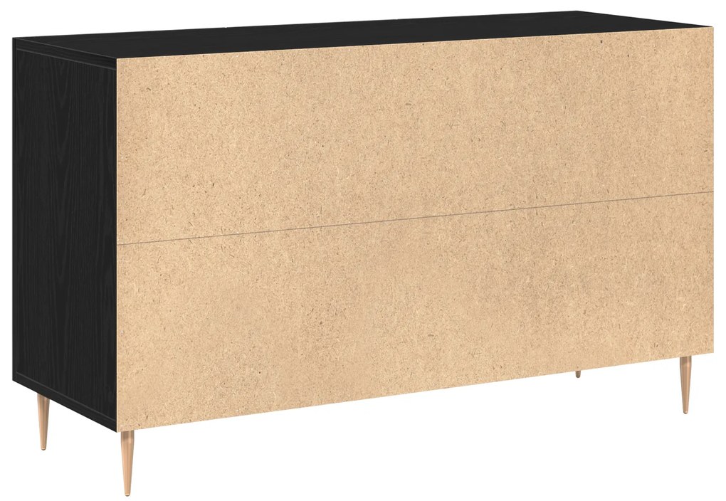 vidaXL Κονσόλα Μαύρη Δρυς 100x36x60 εκ. Κατασκευασμένο Ξύλο