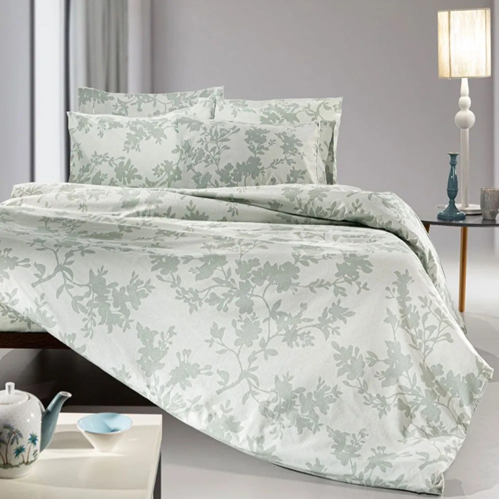 Σεντόνια Christy (Σετ 4τμχ) Aqua Grey Guy Laroche Υπέρδιπλo 240x265cm 100% Cotton Percale