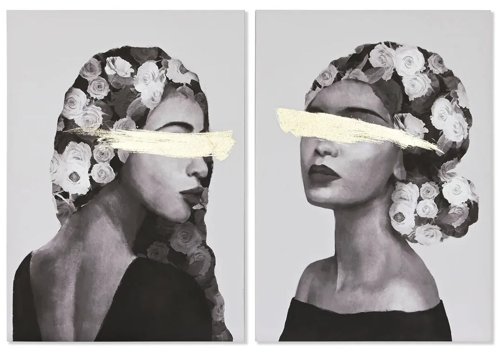 Καμβάς Home ESPRIT Τζίντζερ Καμβάς 70 x 3,7 x 100 cm