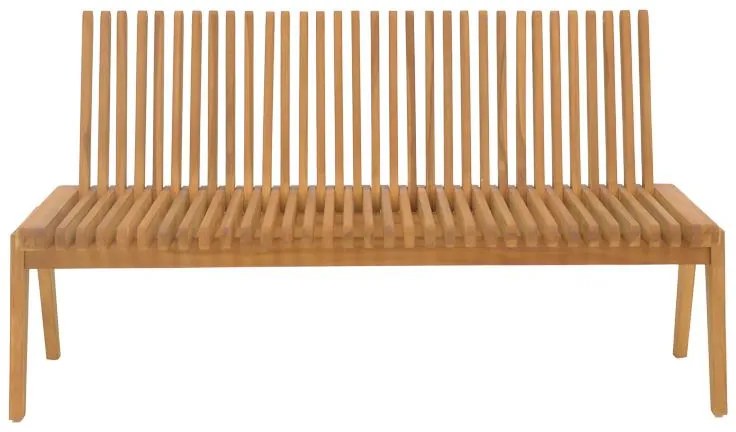 Παγκάκι Jey teak ξύλο σε φυσική απόχρωση 150x45x40εκ 150x57.5x80 εκ.