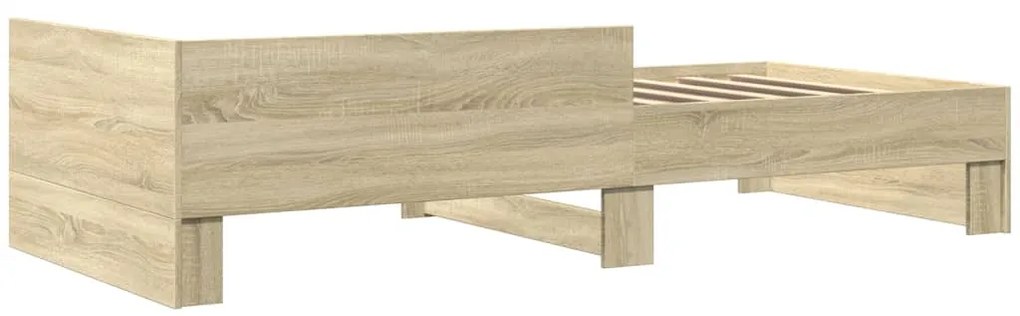 vidaXL Πλαίσιο Κρεβατιού Χωρ. Στρώμα Sonoma Δρυς 100x200εκ Επ. Ξύλο
