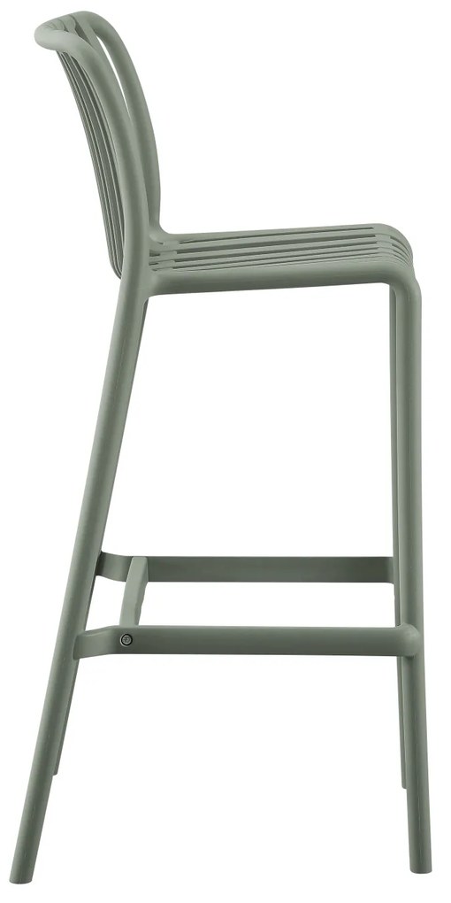 Σκάμπο Bar Πολυπροπυλενίου Convee Dark Olive 38,5x49,5x102Υεκ.