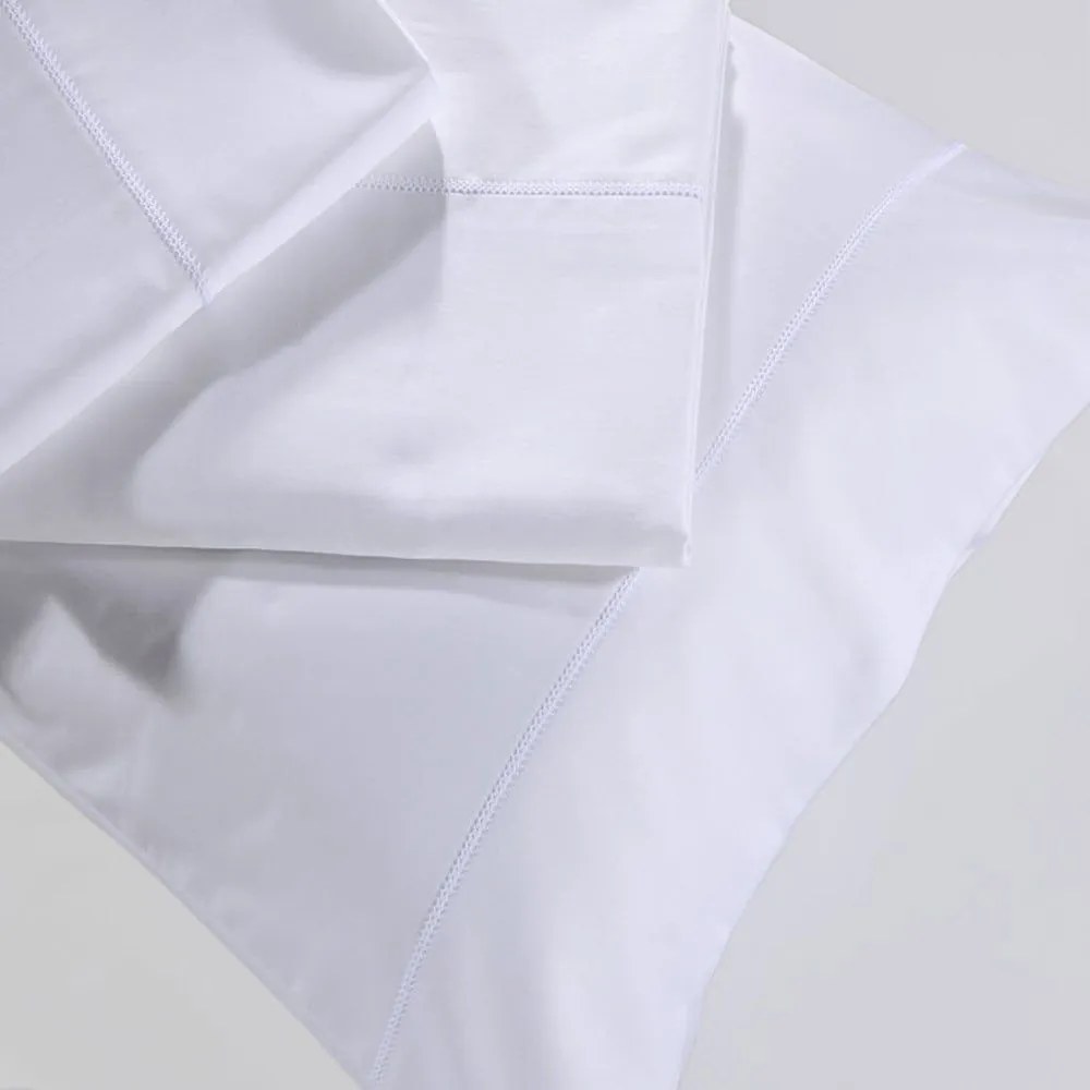 Σεντόνι Με Λάστιχο S250/1 White Down Town King Size 205x245cm 100% Cotton Satin