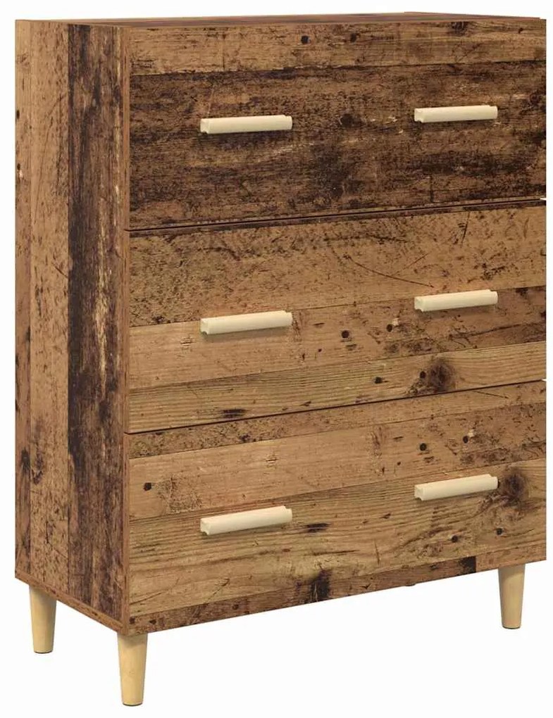 vidaXL Πλαϊνό γραφείο Παλιό ξύλο 69,5 x 34 x 90 εκ. Επεξεργασμένο ξύλο