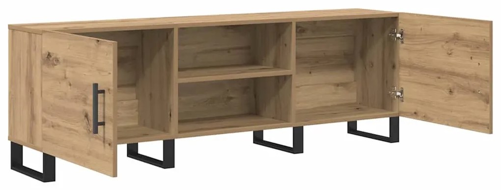 vidaXL Ντουλάπι TV με ράφι με αποθήκευση με πόρτα 150 x 30 x 50 cm Επεξεργασμένο ξύλο