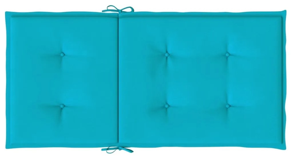 vidaXL Μαξιλάρια Καρέκλας με Πλάτη 6 τεμ. Τιρκουάζ Υφασμάτινα