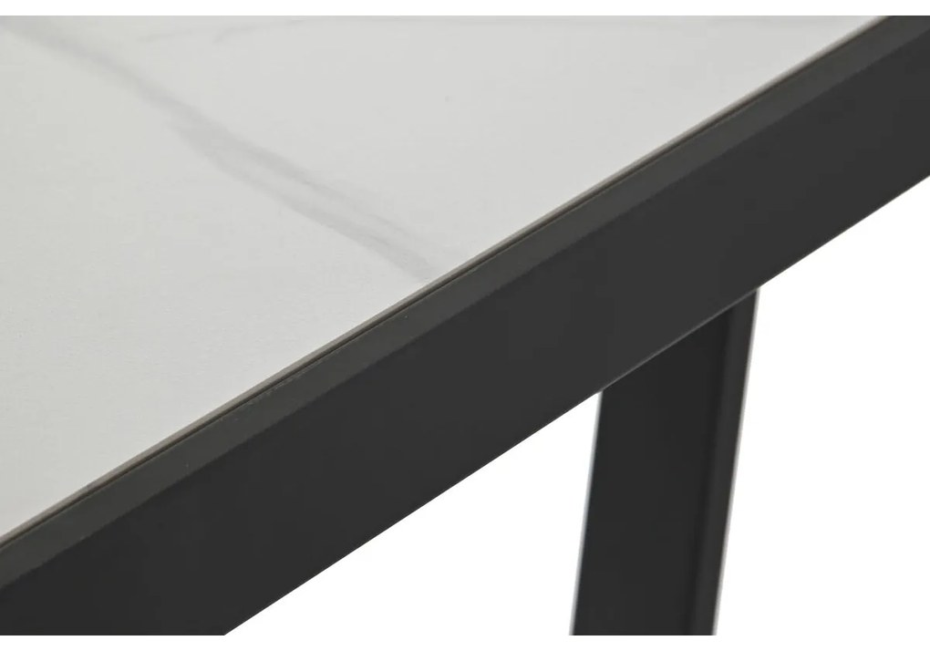 Τραπεζαρία Home ESPRIT Λευκό Μαύρο Μέταλλο 150 x 80 x 75 cm