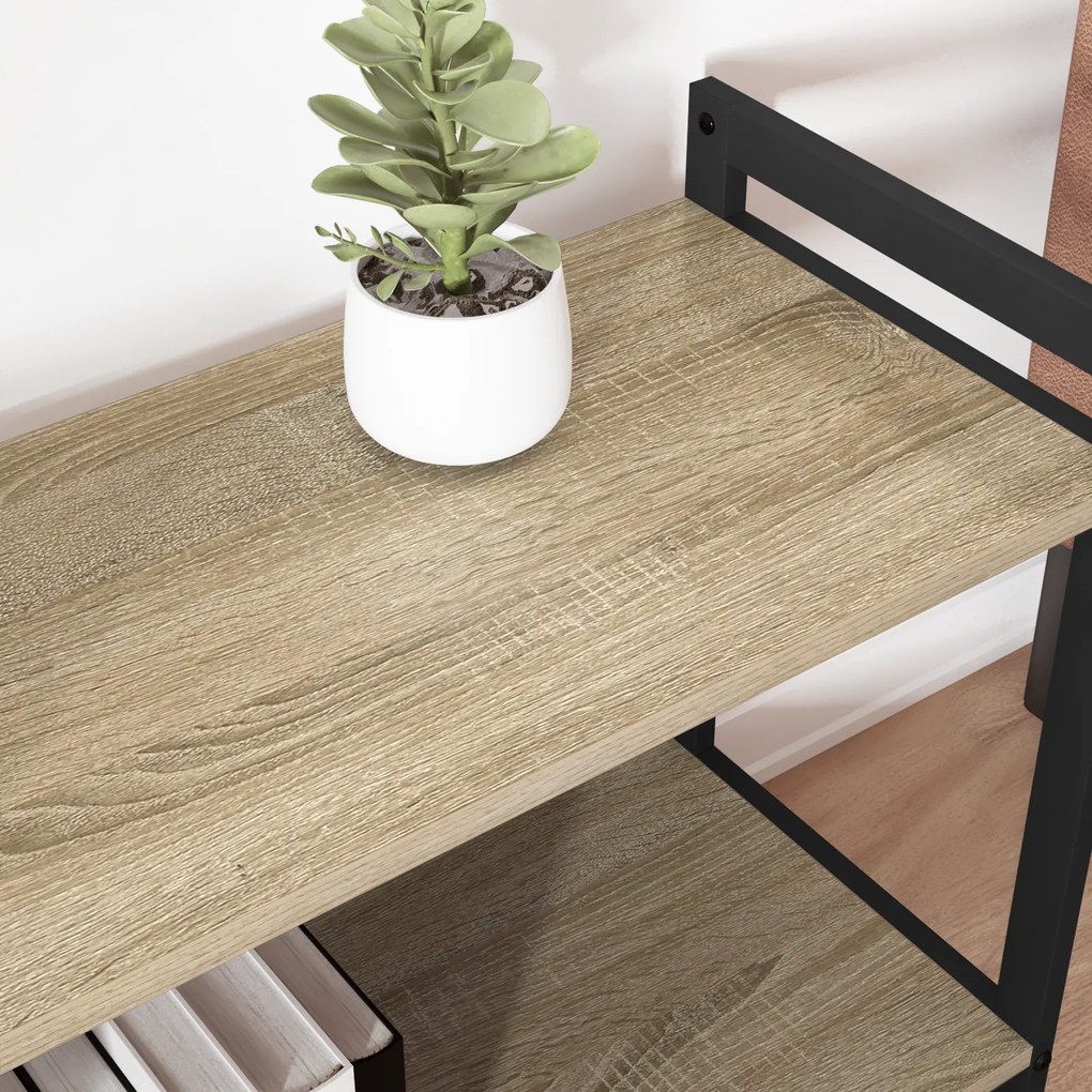 vidaXL Βιβλιοθήκη Sonoma Δρυς 80 x 30 x 83 εκ Μοριοσανίδα