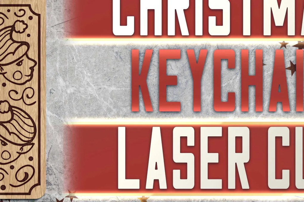 Intra απο ξύλο plywood 3mm-4mm πάχος Christmas Keychain | Χριστούγεννα Δίασταση 6x6 cm INTRAFABR-62988948