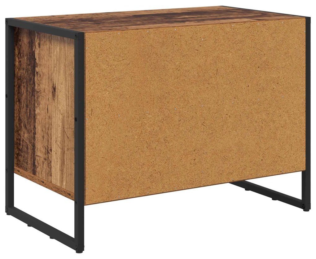 vidaXL Ντουλάπα Παπουτσιών με αποθήκευση Παλιό Ξύλο 60 x 35 x 44 εκ.