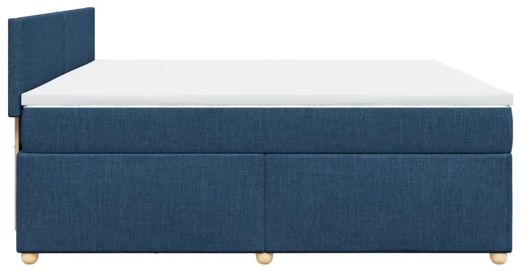 ΚΡΕΒΑΤΙ BOXSPRING ΜΕ ΣΤΡΩΜΑ ΜΠΛΕ 200X200 ΕΚ. ΥΦΑΣΜΑΤΙΝΟ 3289086