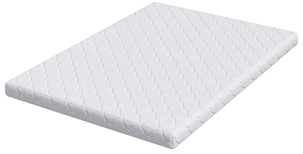 vidaXL Στρώμα με Επίστρωμα Καρύδας Λευκό 200 x 140 cm PU Αφρός