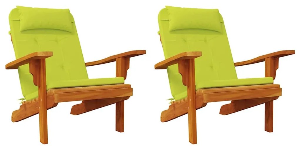 vidaXL Φωτεινά Πράσινα Μαξιλάρια Καρέκλας 2 pcs Ανοιχτό πράσινο