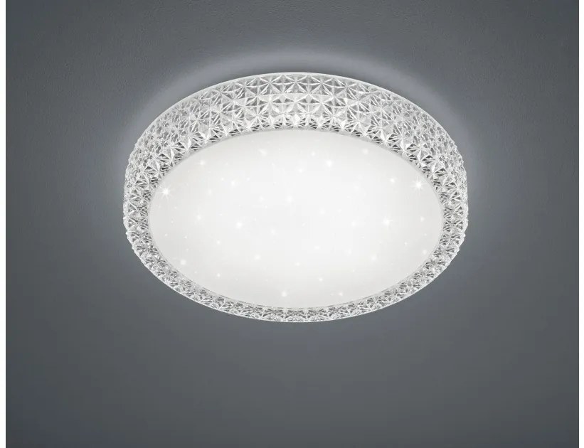 Πλαφονιέρα Φωτιστικό Οροφής LED 24W Λευκό Εφέ Switch Dimmer Pegasus R62422100 Trio Lighting-R62422100-Λευκό R62422100