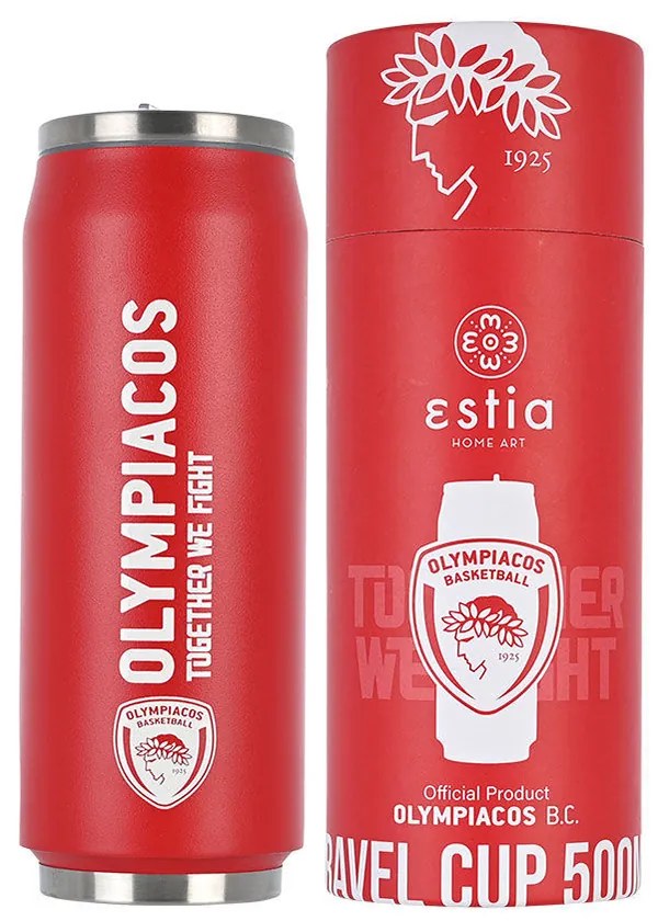 Θερμός Travel Cup OLYMPIAKOS BC Edition Estia 500ml