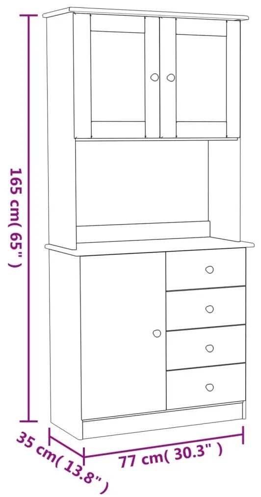 ΝΤΟΥΛΑΠΙ ALTA 77 X 35 X 165 ΕΚ. ΑΠΟ ΜΑΣΙΦ ΞΥΛΟ ΠΕΥΚΟΥ 3187771