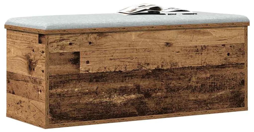 vidaXL Κουτί Αποθήκευσης από Παλιό Ξύλο 90x35x35 εκ.