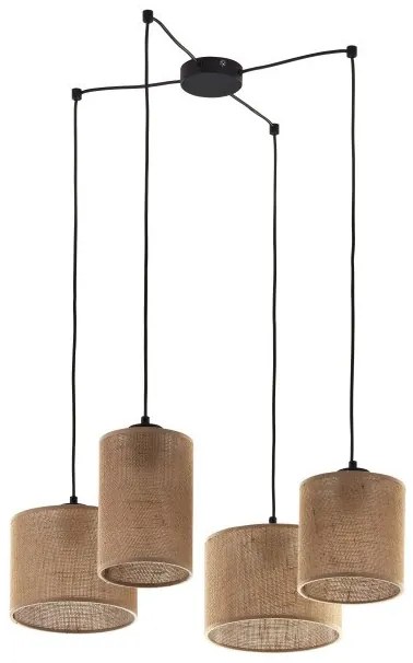 Κρεμαστό Φωτιστικό Οροφής 4xE27 Μπεζ Juta 6585 TK Lighting-6585-Μπεζ 6585