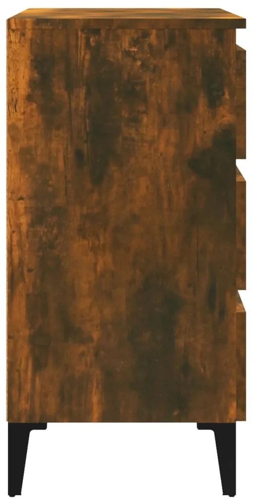 vidaXL Συρταριέρα Καπνιστή Δρυς 60 x 35 x 69 εκ. Επεξεργασμένο Ξύλο