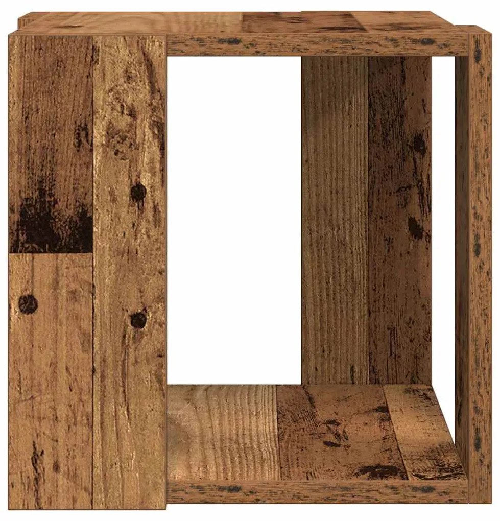 vidaXL Τραπεζάκι σαλονιού Παλαιό ξύλο 32 x 32 x 30 cm