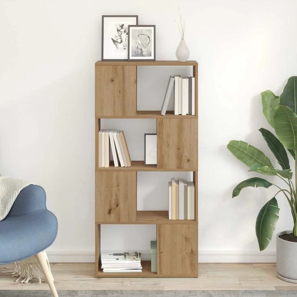 vidaXL Κέντρο ψυχαγωγίας Καφέ 60 x 24 x 124 εκ Επεξεργασμένο ξύλο
